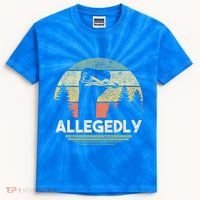 Allegedly Ostrich Bird Lover Kids Tie-Dye T-Shirt thumb 0