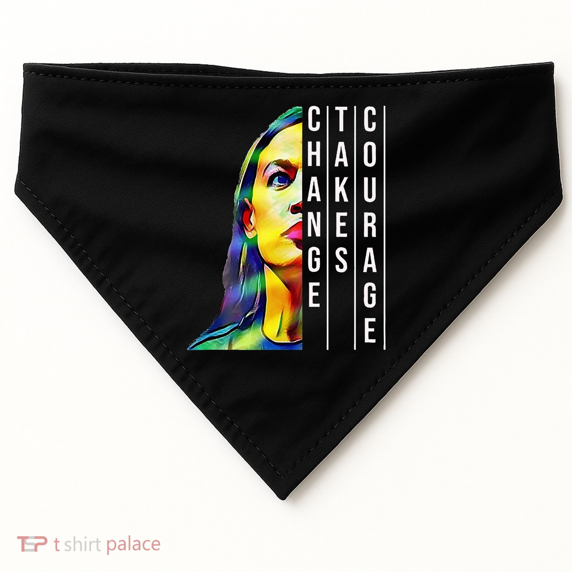 Alexandria Ocasio Cortez Aoc Feminist Political USA-Made Doggie Bandana