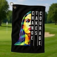 Alexandria Ocasio Cortez Aoc Feminist Political Golf Towel thumb 1
