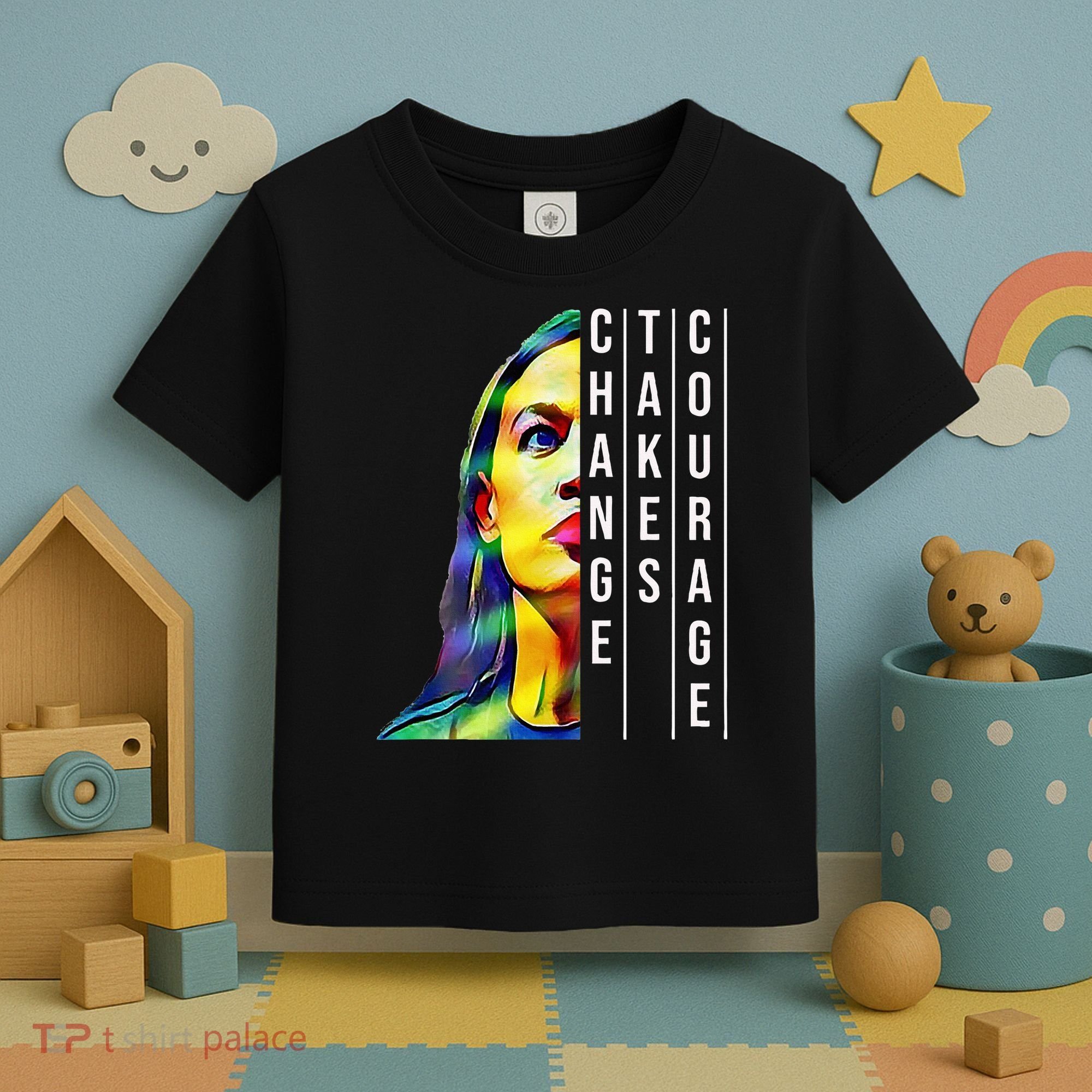 Alexandria Ocasio Cortez Aoc Feminist Political Toddler T-Shirt