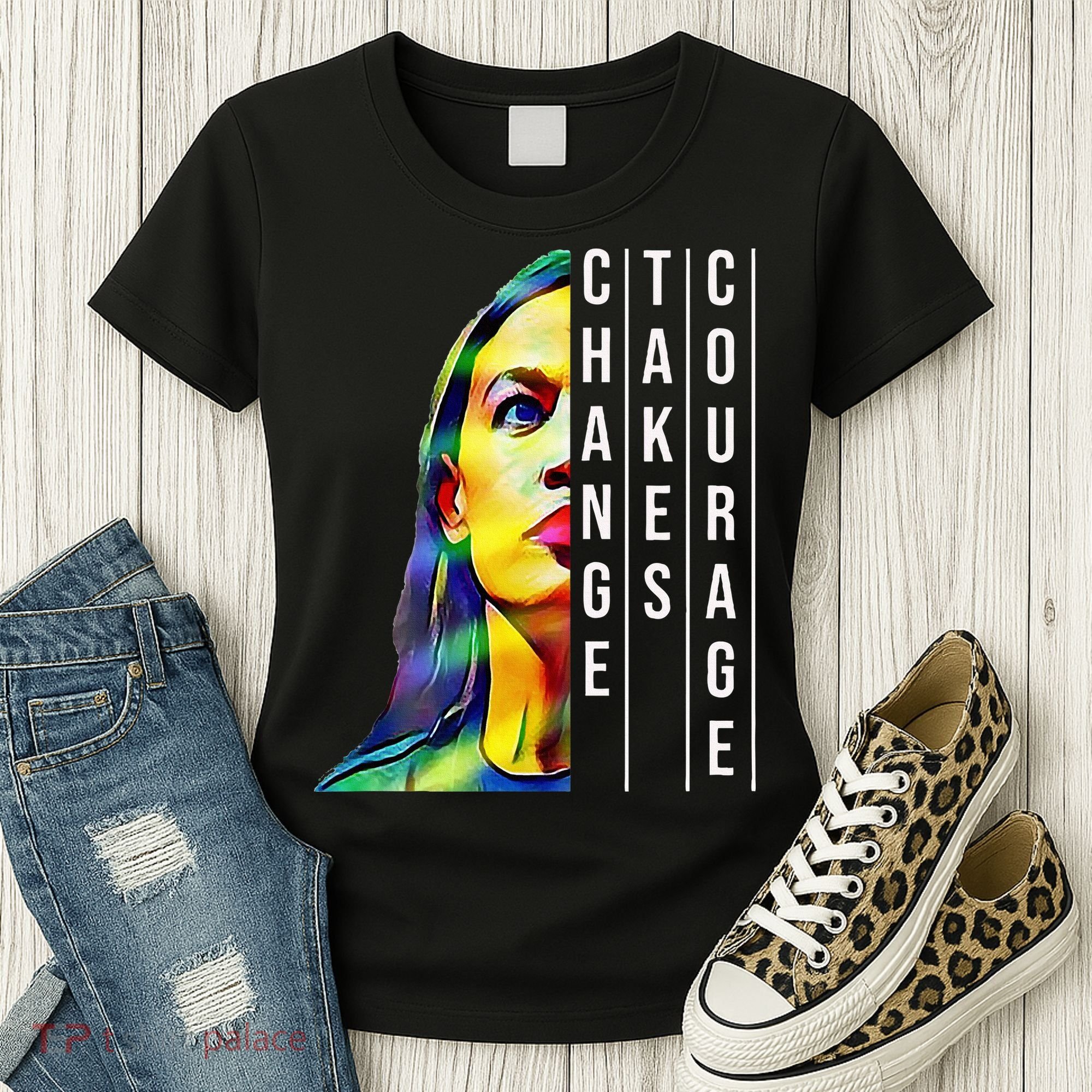 Alexandria Ocasio Cortez Aoc Feminist Political Women's T-Shirt
