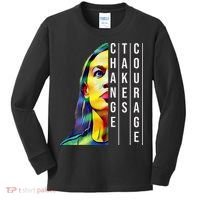 Alexandria Ocasio Cortez Aoc Feminist Political Kids Long Sleeve Shirt thumb 0