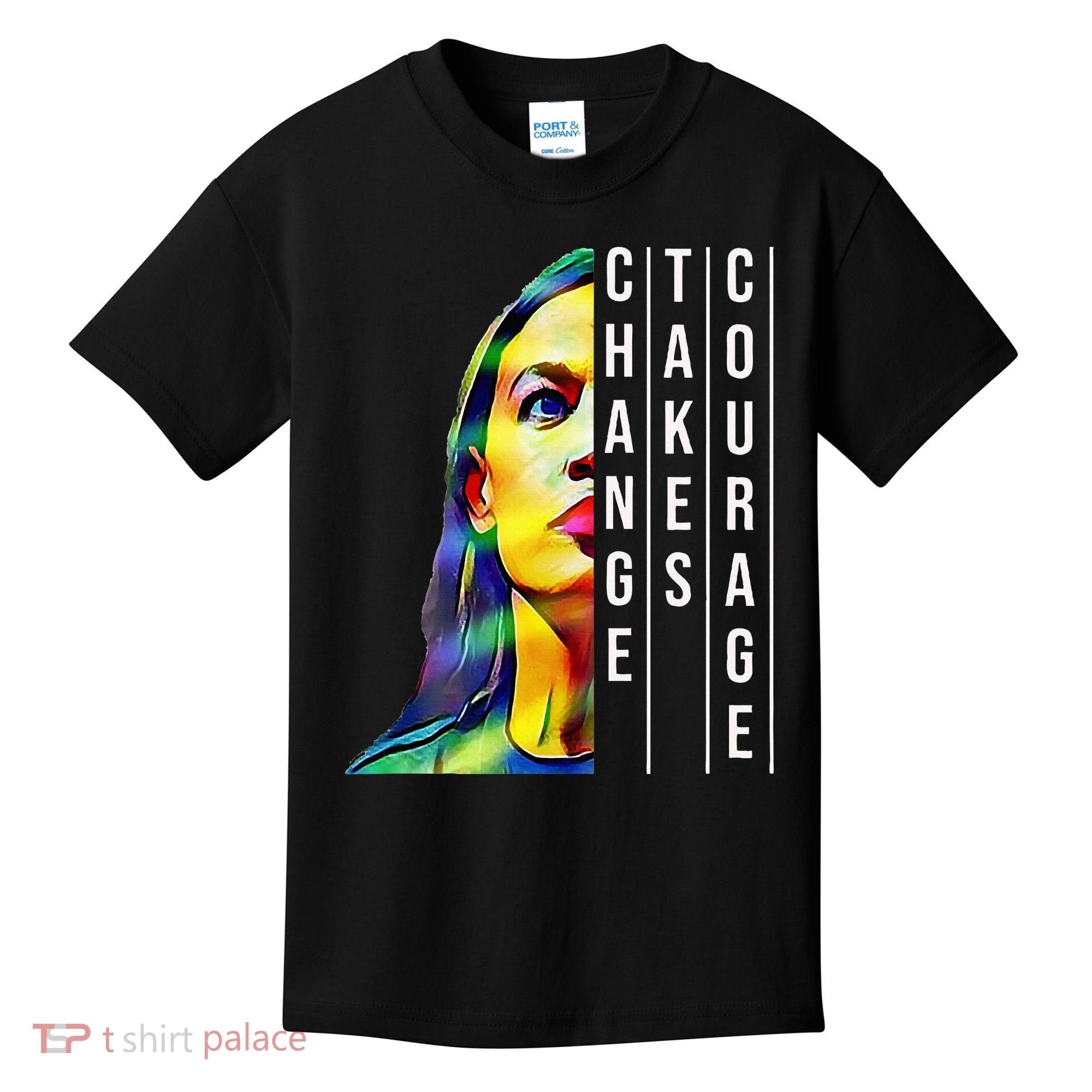 Alexandria Ocasio Cortez Aoc Feminist Political Kids T-Shirt