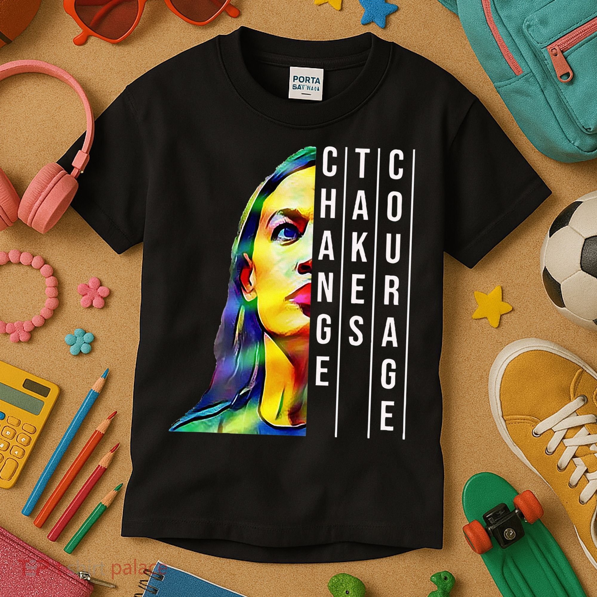 Alexandria Ocasio Cortez Aoc Feminist Political Kids T-Shirt