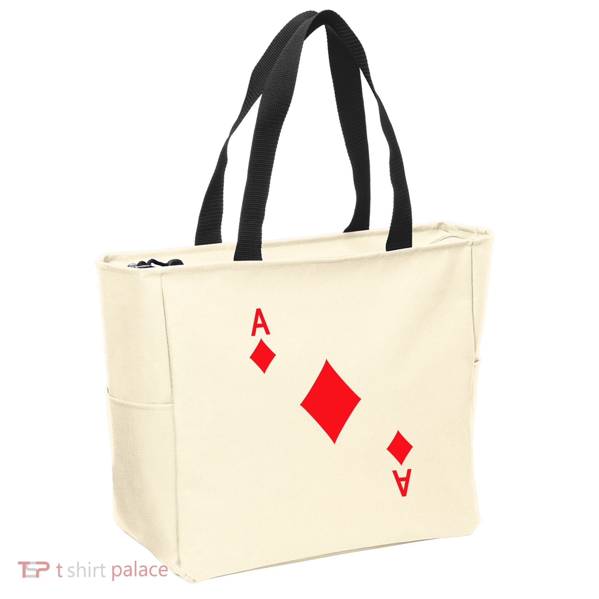 Ace Of Diamonds Playing Card Tote Bag