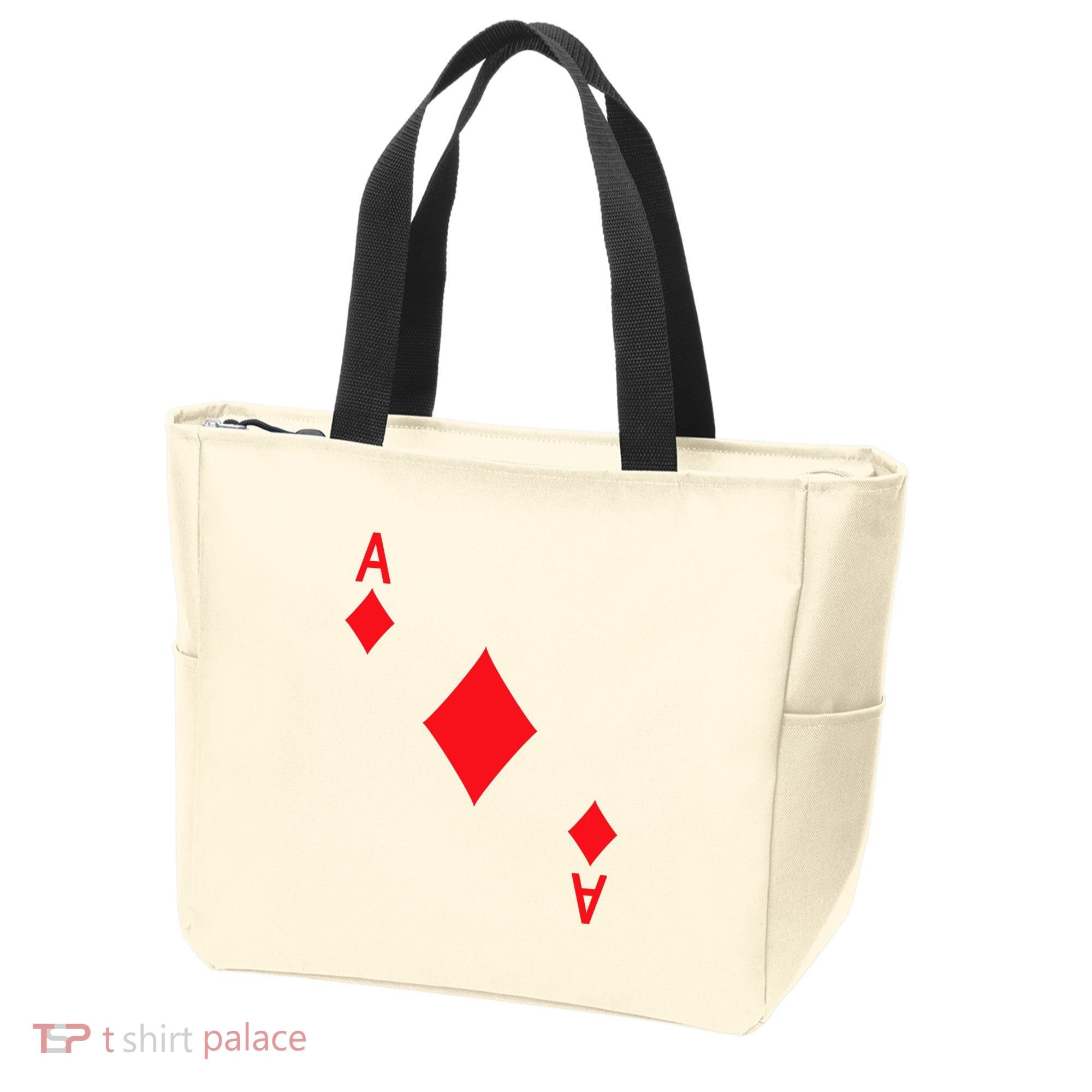 Ace Of Diamonds Playing Card Tote Bag