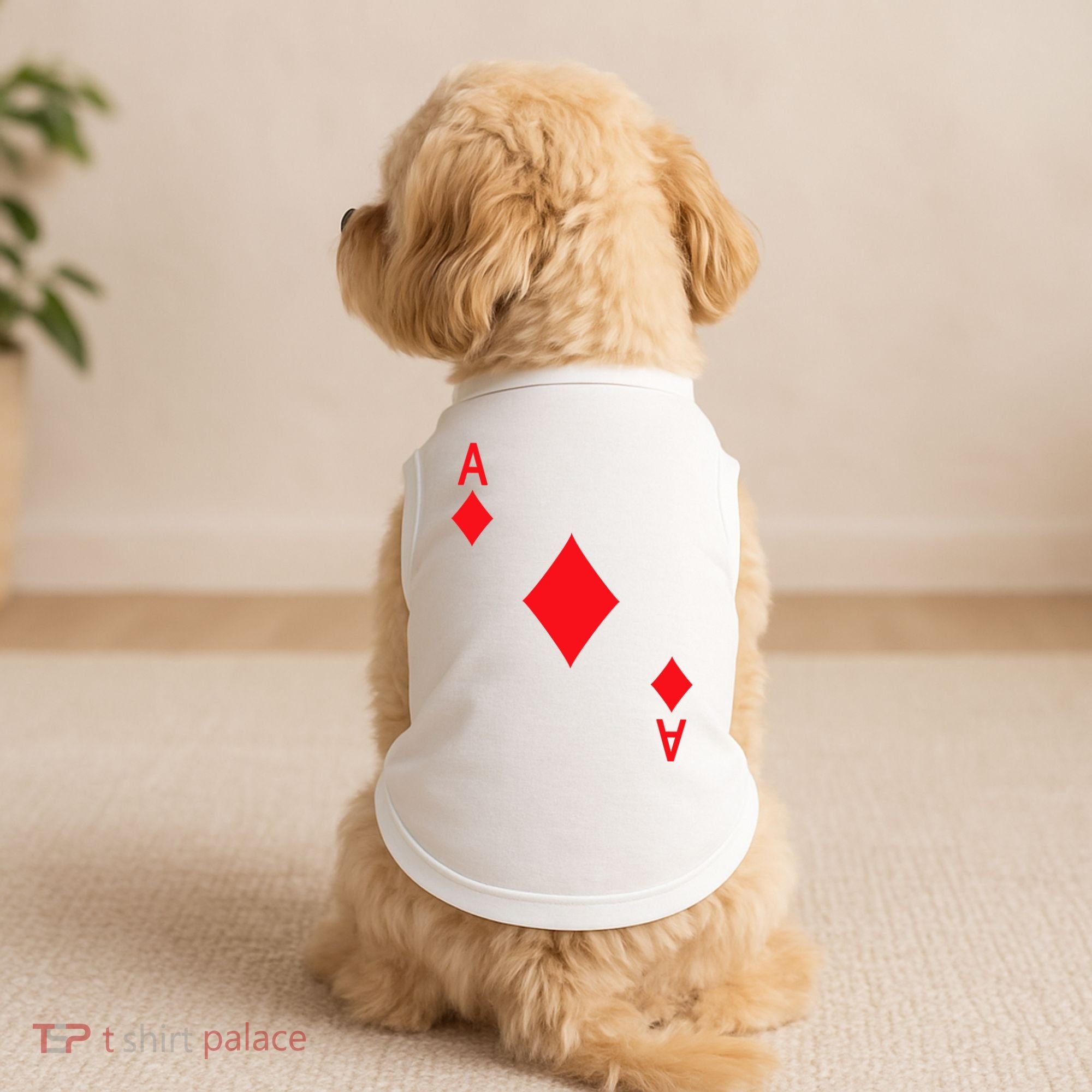 Ace Of Diamonds Playing Card Doggie Tank