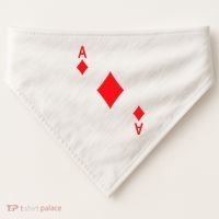 Ace Of Diamonds Playing Card USA-Made Doggie Bandana thumb 0
