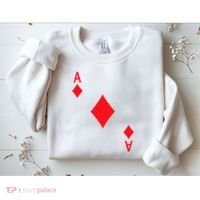 Ace Of Diamonds Playing Card Sweatshirt thumb 2