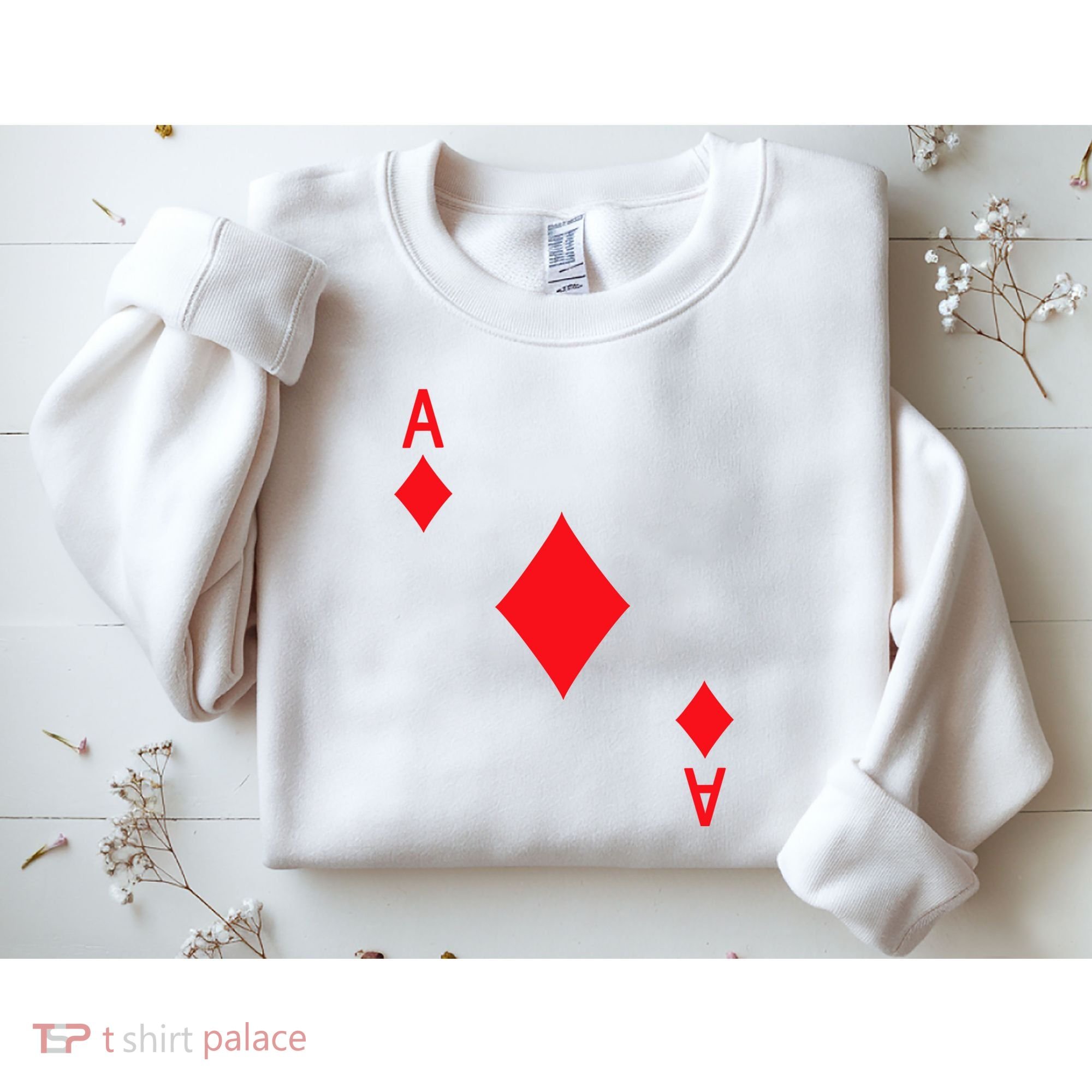 Ace Of Diamonds Playing Card Sweatshirt