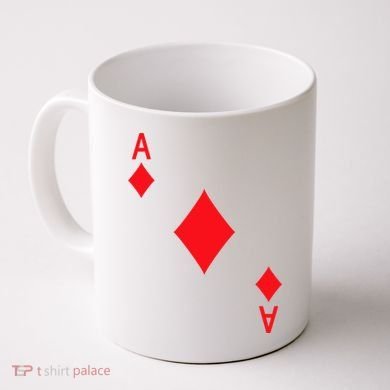 Ace Of Diamonds Playing Card Coffee Mug