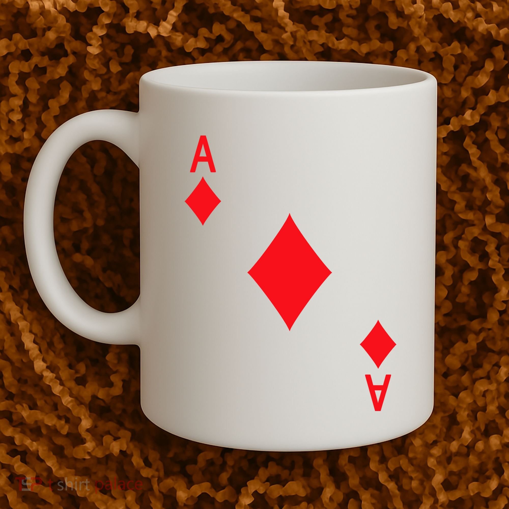 Ace Of Diamonds Playing Card Coffee Mug