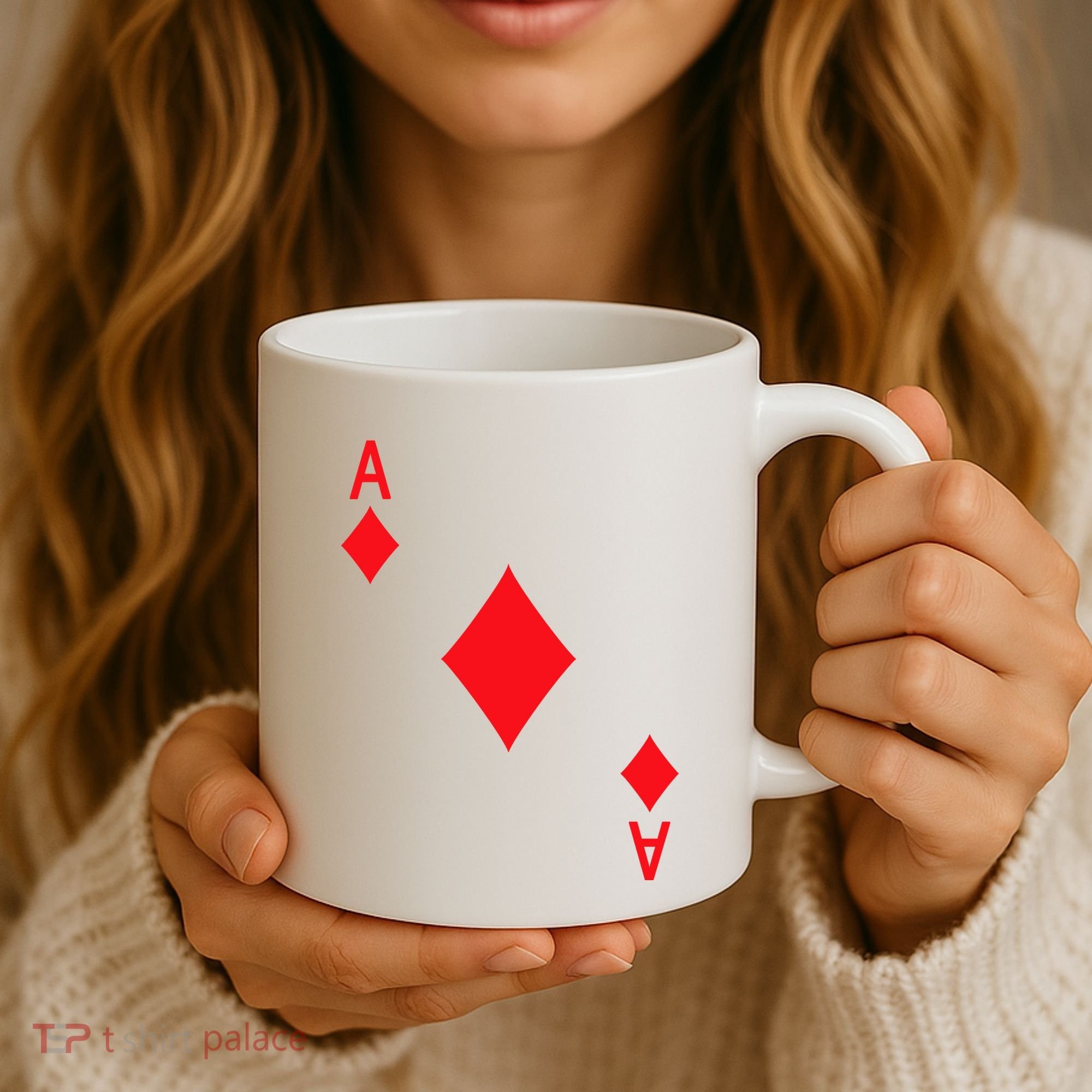 Ace Of Diamonds Playing Card Coffee Mug