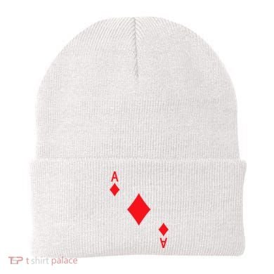 Ace Of Diamonds Playing Card Beanie