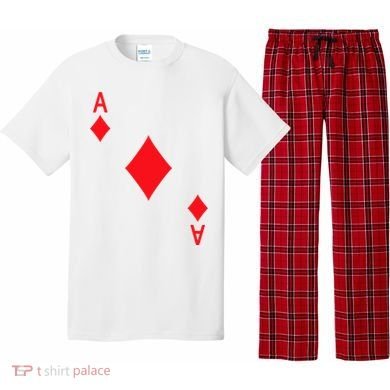 Ace Of Diamonds Playing Card Pajama Set