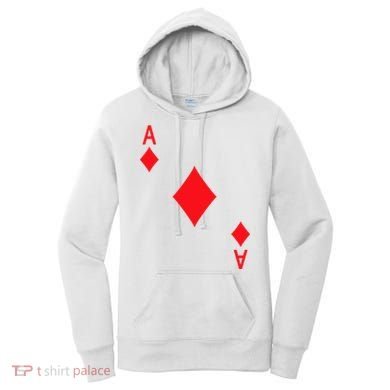 Ace Of Diamonds Playing Card Women's Hoodie