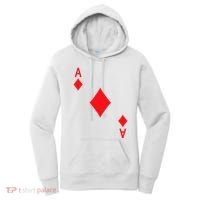 Ace Of Diamonds Playing Card Women's Hoodie thumb 0