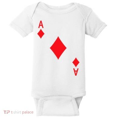 Ace Of Diamonds Playing Card Baby Bodysuit