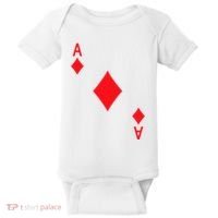 Ace Of Diamonds Playing Card Baby Bodysuit thumb 0
