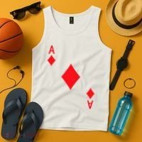 Ace Of Diamonds Playing Card Tank Top thumb 4