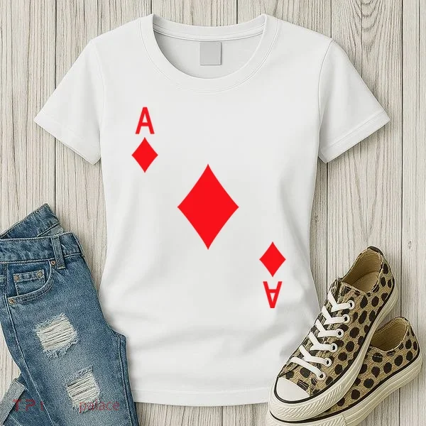 Ace Of Diamonds Playing Card Women's T-Shirt