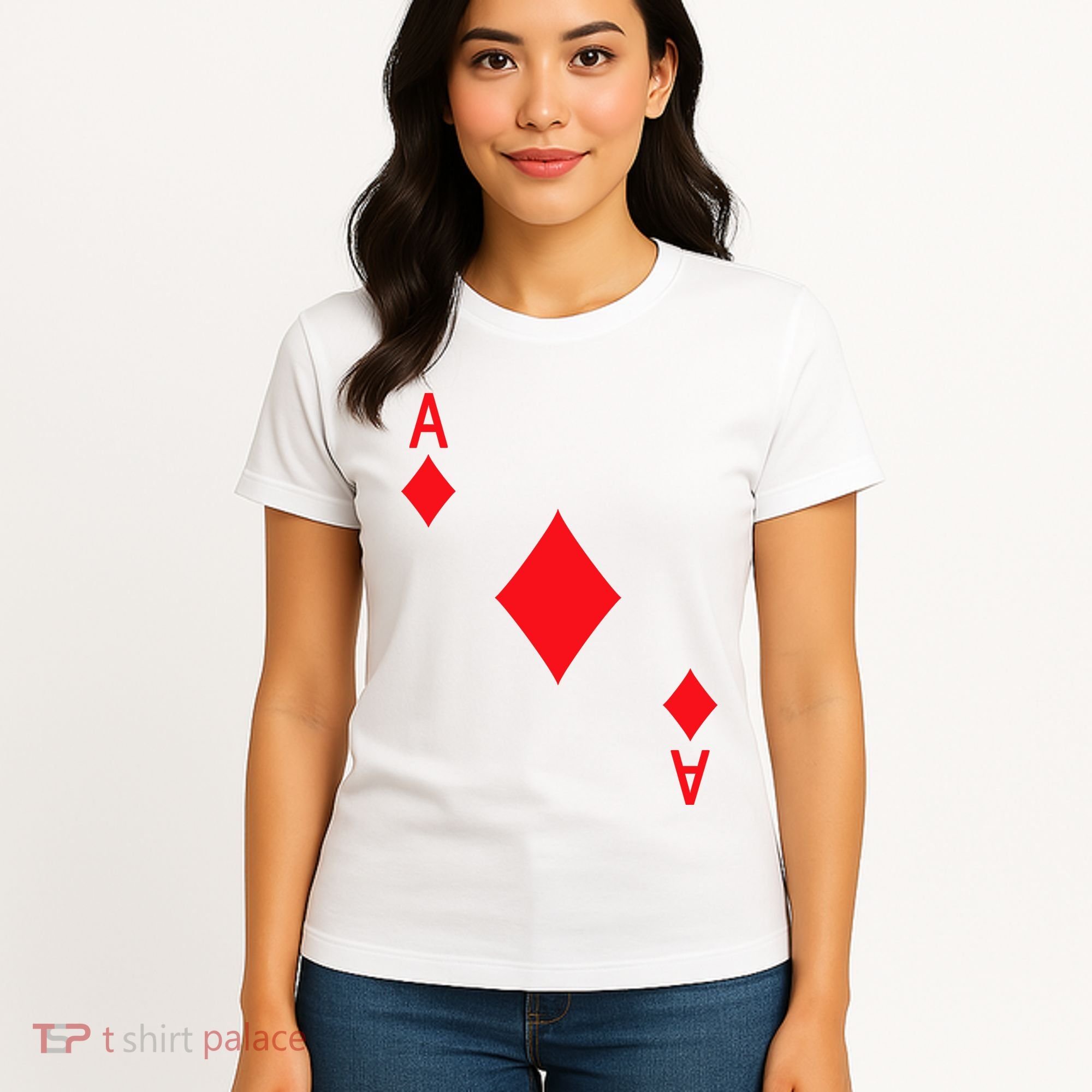 Ace Of Diamonds Playing Card Women's T-Shirt