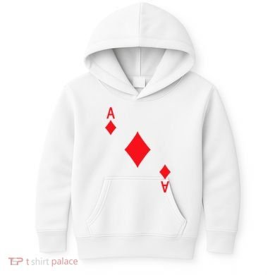 Ace Of Diamonds Playing Card Kids Hoodie