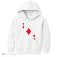 Ace Of Diamonds Playing Card Kids Hoodie thumb 0