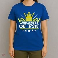 Ambassador Of Fun Funny Saying Costume Party Starter White Funny Gift T-Shirt thumb 4
