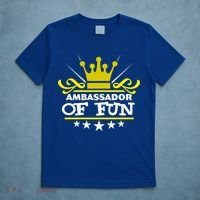 Ambassador Of Fun Funny Saying Costume Party Starter White Funny Gift T-Shirt thumb 5