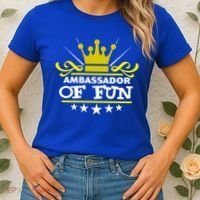 Ambassador Of Fun Funny Saying Costume Party Starter White Funny Gift Women's T-Shirt thumb 2