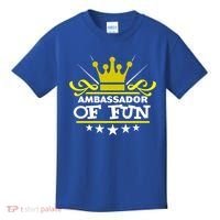 Ambassador Of Fun Funny Saying Costume Party Starter White Funny Gift Kids T-Shirt thumb 0