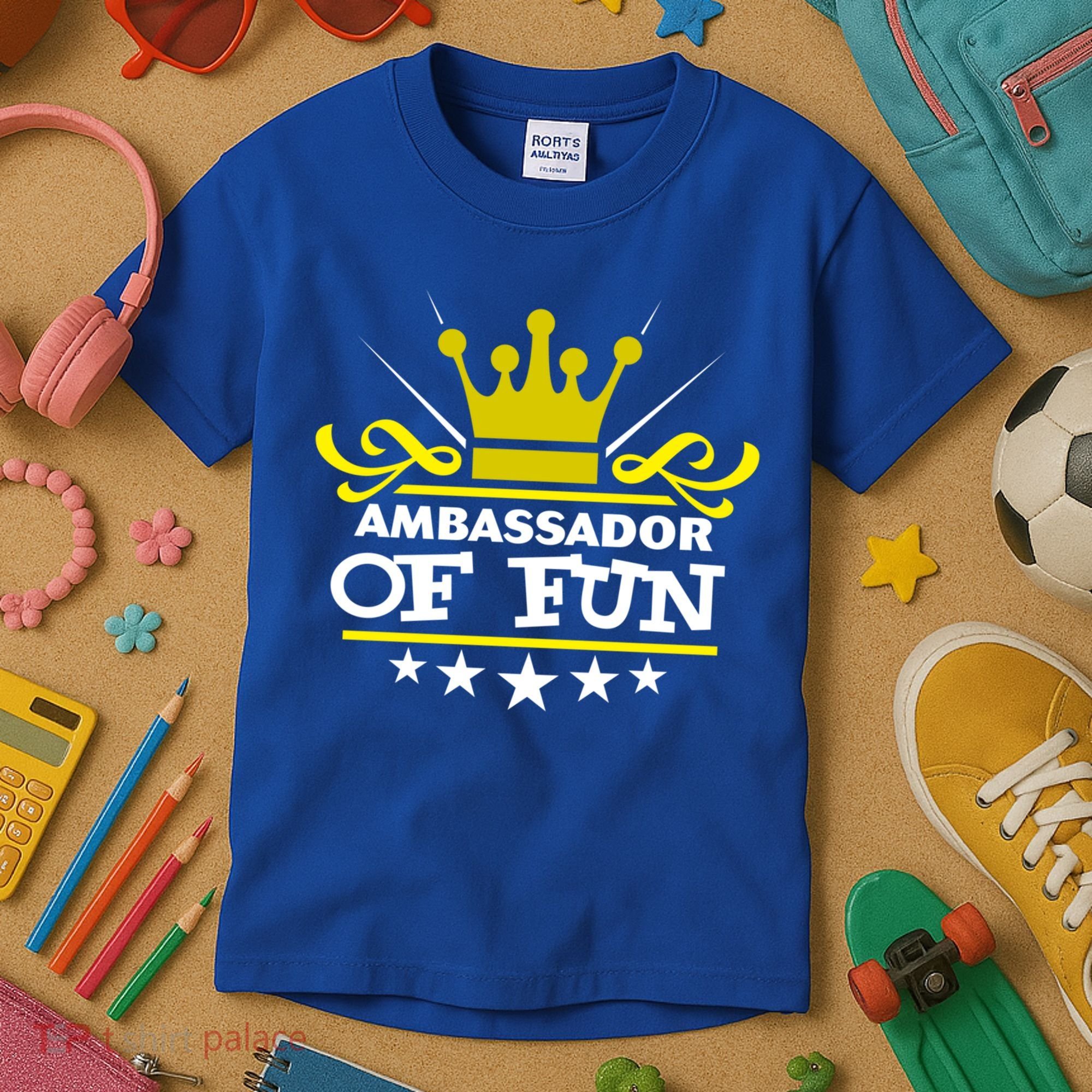 Ambassador Of Fun Funny Saying Costume Party Starter White Funny Gift Kids T-Shirt
