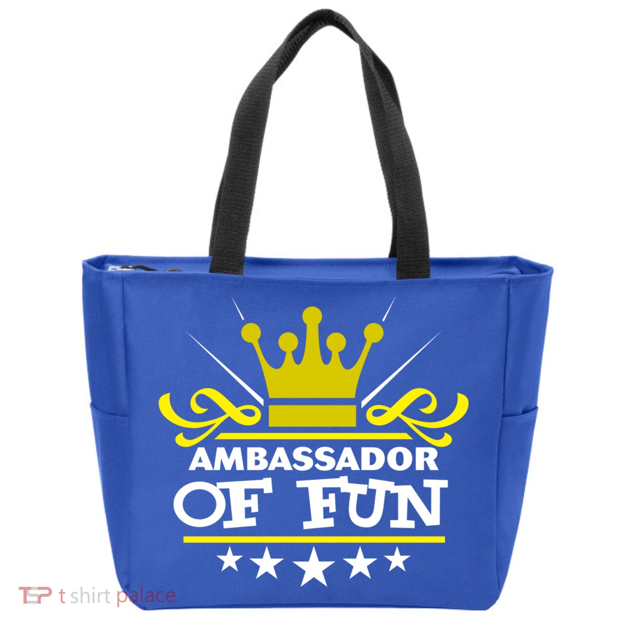 Ambassador Of Fun Funny Saying Costume Party Starter White Funny Gift Tote Bag