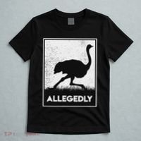Allegedly Ostrich Funny Flightless Bird T-Shirt thumb 5