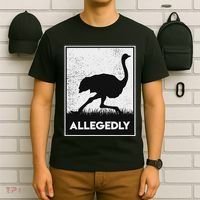 Allegedly Ostrich Funny Flightless Bird T-Shirt thumb 6