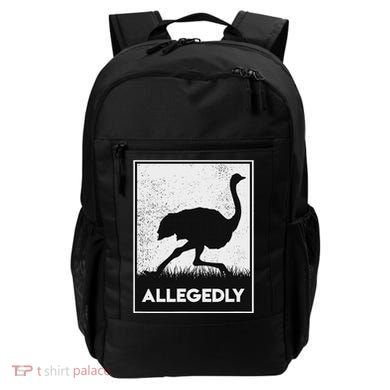 Allegedly Ostrich Funny Flightless Bird Backpack