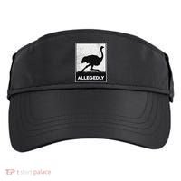 Allegedly Ostrich Funny Flightless Bird Adult Drive Performance Visor thumb 0
