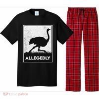Allegedly Ostrich Funny Flightless Bird Pajama Set thumb 0