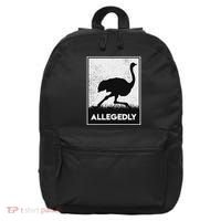 Allegedly Ostrich Funny Flightless Bird 16 in Basic Backpack thumb 0
