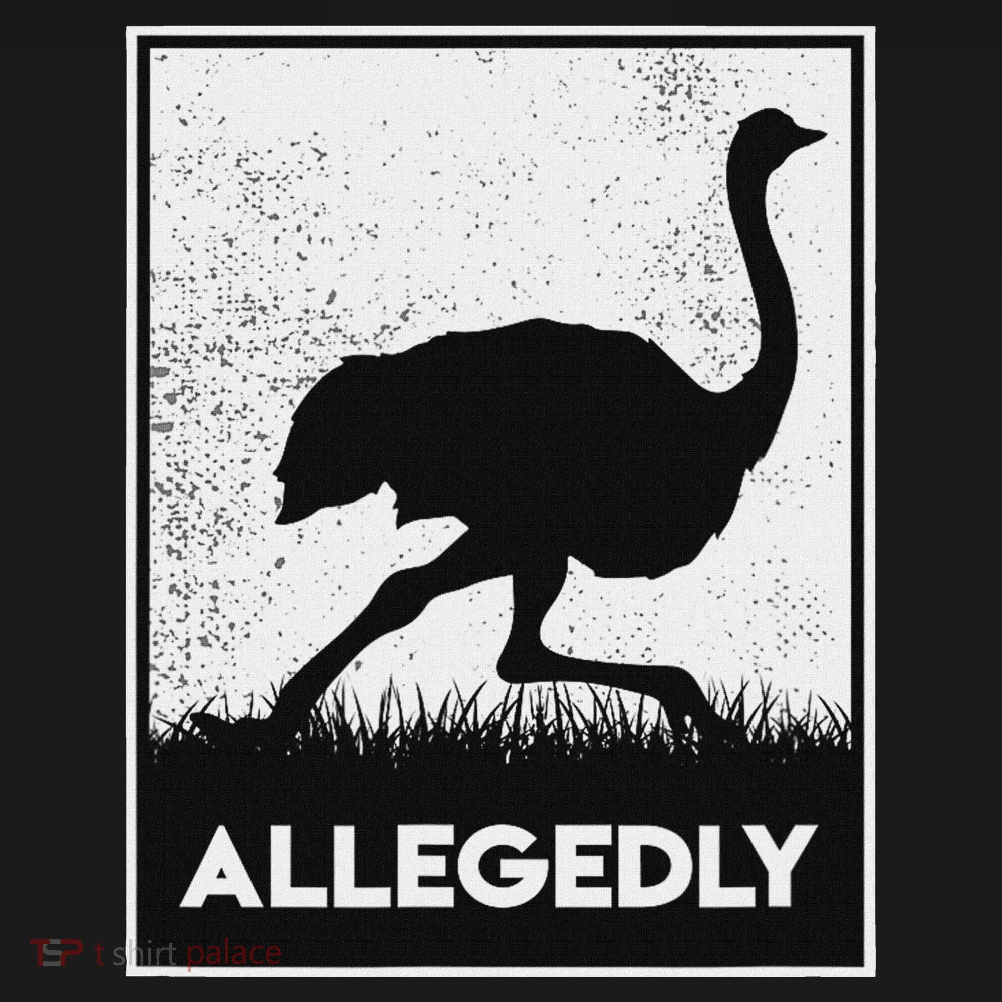 Allegedly Ostrich Funny Flightless Bird Baby Bodysuit
