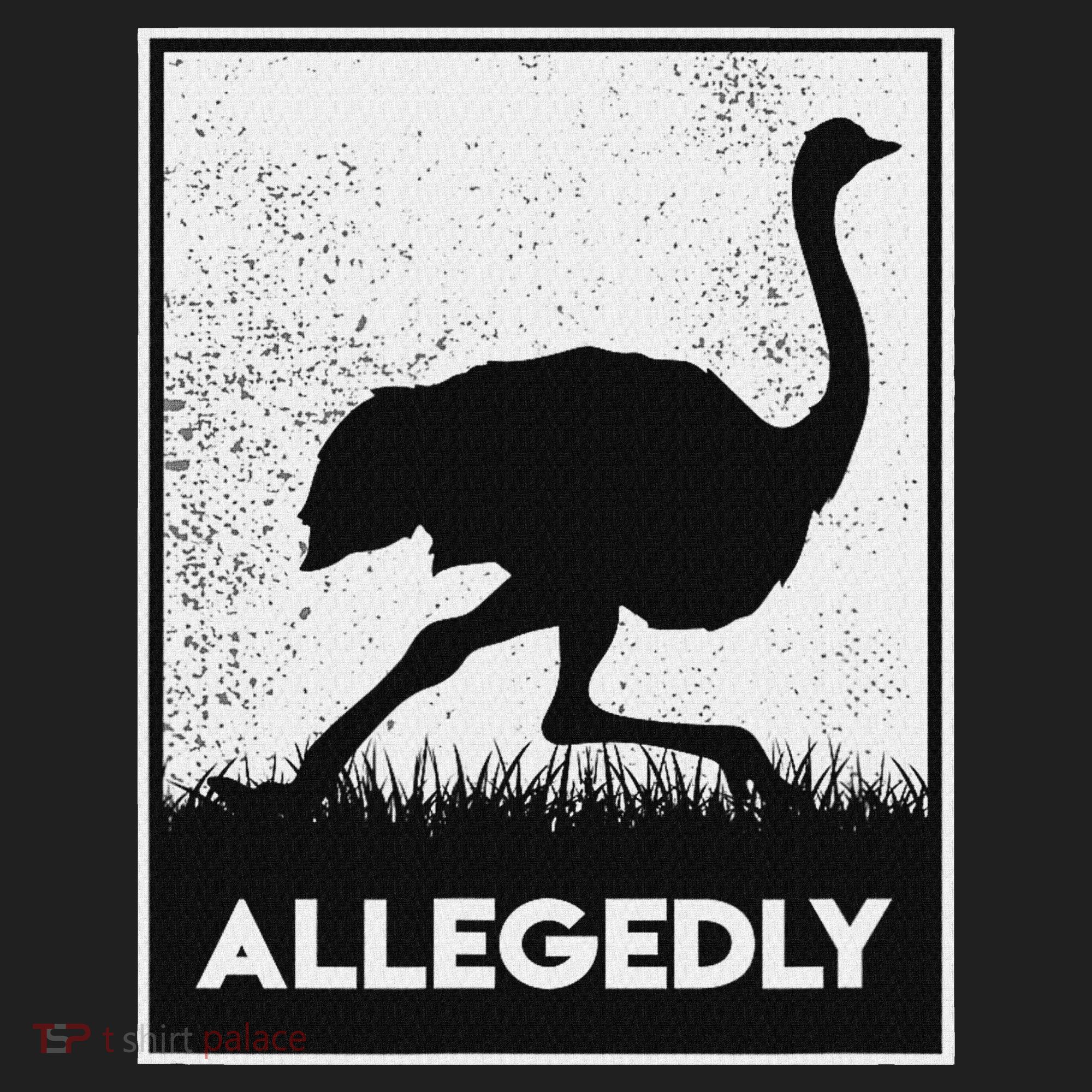 Allegedly Ostrich Funny Flightless Bird Hat