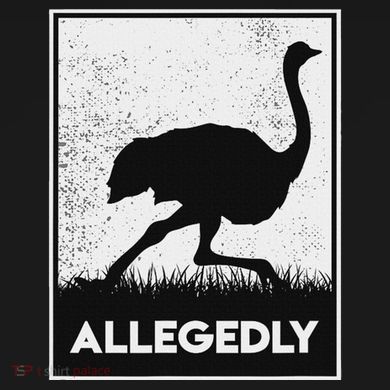 Allegedly Ostrich Funny Flightless Bird Toddler Hoodie