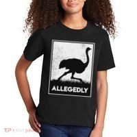 Allegedly Ostrich Funny Flightless Bird Kids T-Shirt thumb 2