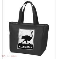 Allegedly Ostrich Funny Flightless Bird Tote Bag thumb 3