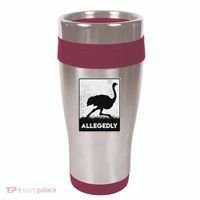 Allegedly Ostrich Funny Flightless Bird 16oz Travel Tumbler thumb 0