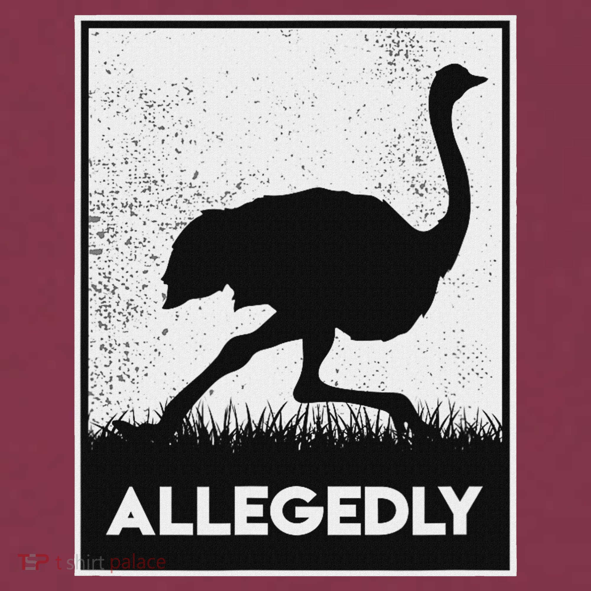 Allegedly Ostrich Funny Flightless Bird 16oz Travel Tumbler