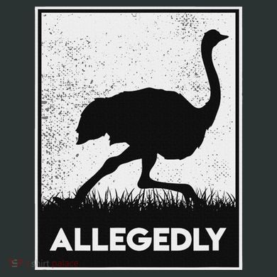 Allegedly Ostrich Funny Flightless Bird Infant Baby Jersey Bodysuit