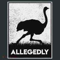 Allegedly Ostrich Funny Flightless Bird Infant Baby Jersey Bodysuit thumb 2