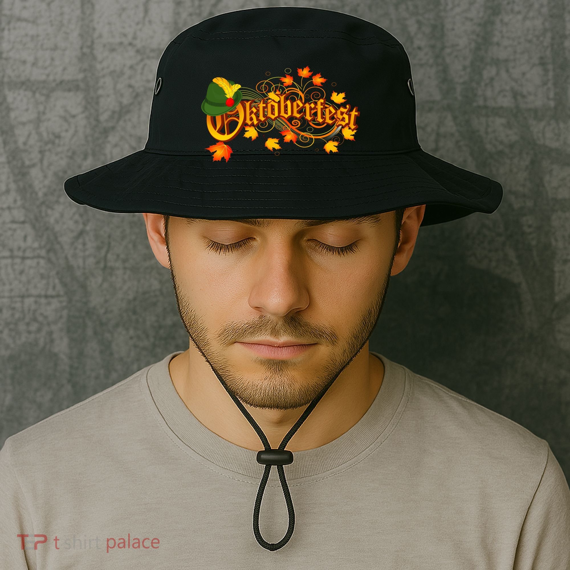 Autumn Oktoberfest Fall Leaves Bucket Hat